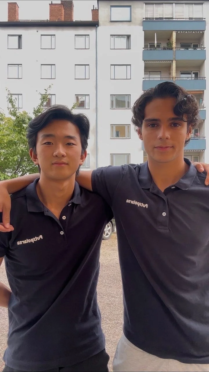 Chris och Oliver, grundarna av Putspolarna, i Uppsala